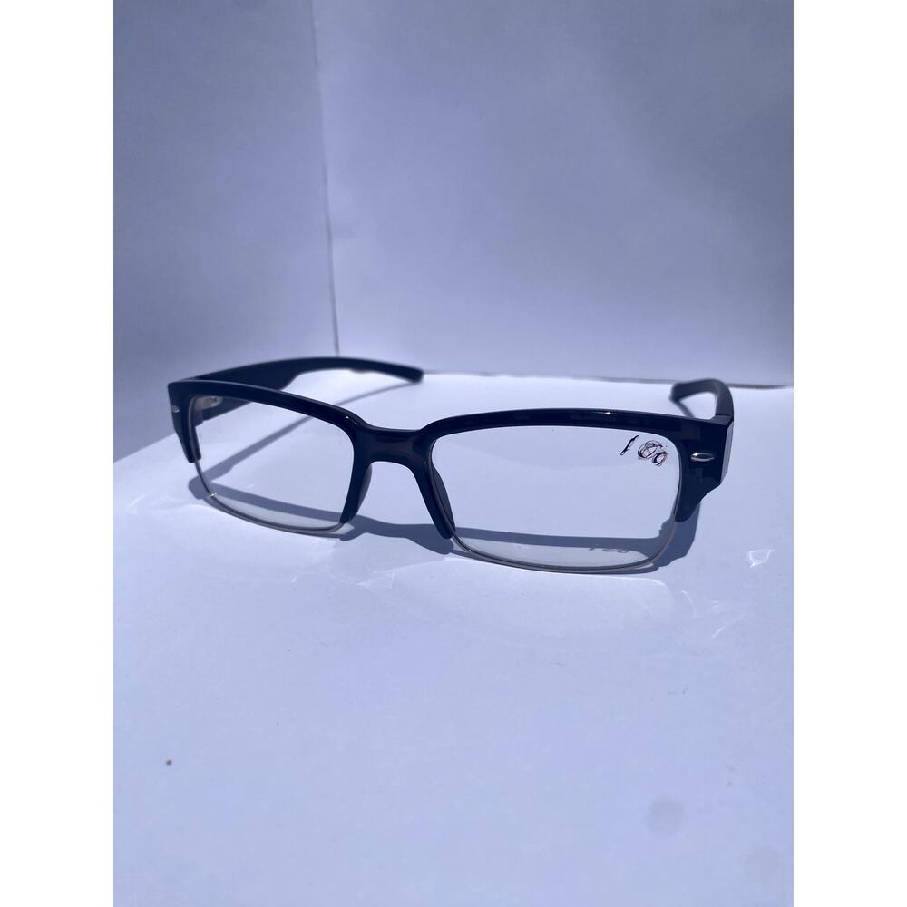 Men's Rectangular Black Eyeglasses Frame - image 1